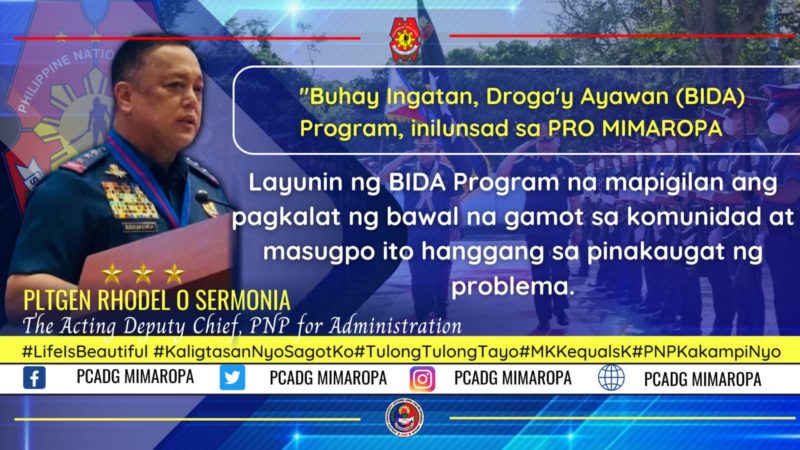 BIDA Program inilunsad sa ng PNP sa MIMAROPA