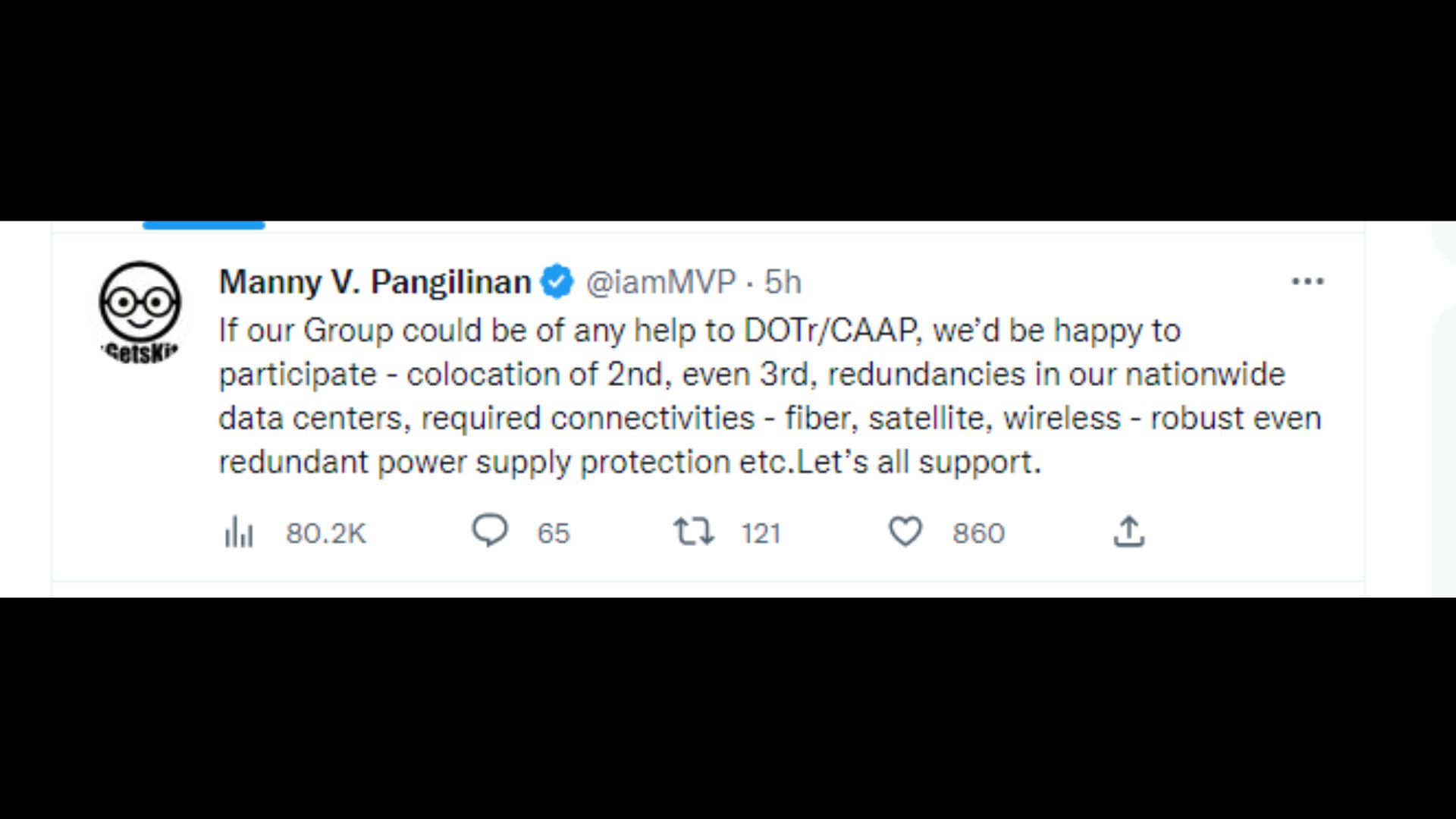 Negosyanteng si MVP nag-alok ng tulong sa pamahalaan para maiwasang maulit ang aberya sa paliparan