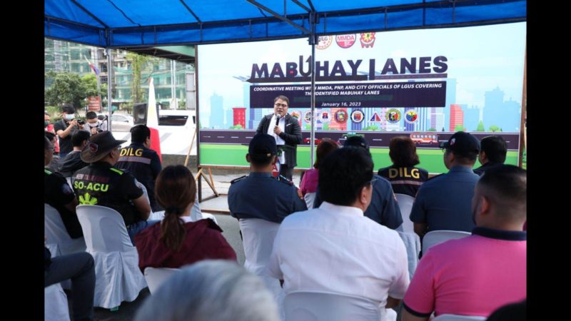 Mabuhay Lanes patuloy na tututukan ng MMDA at DILG