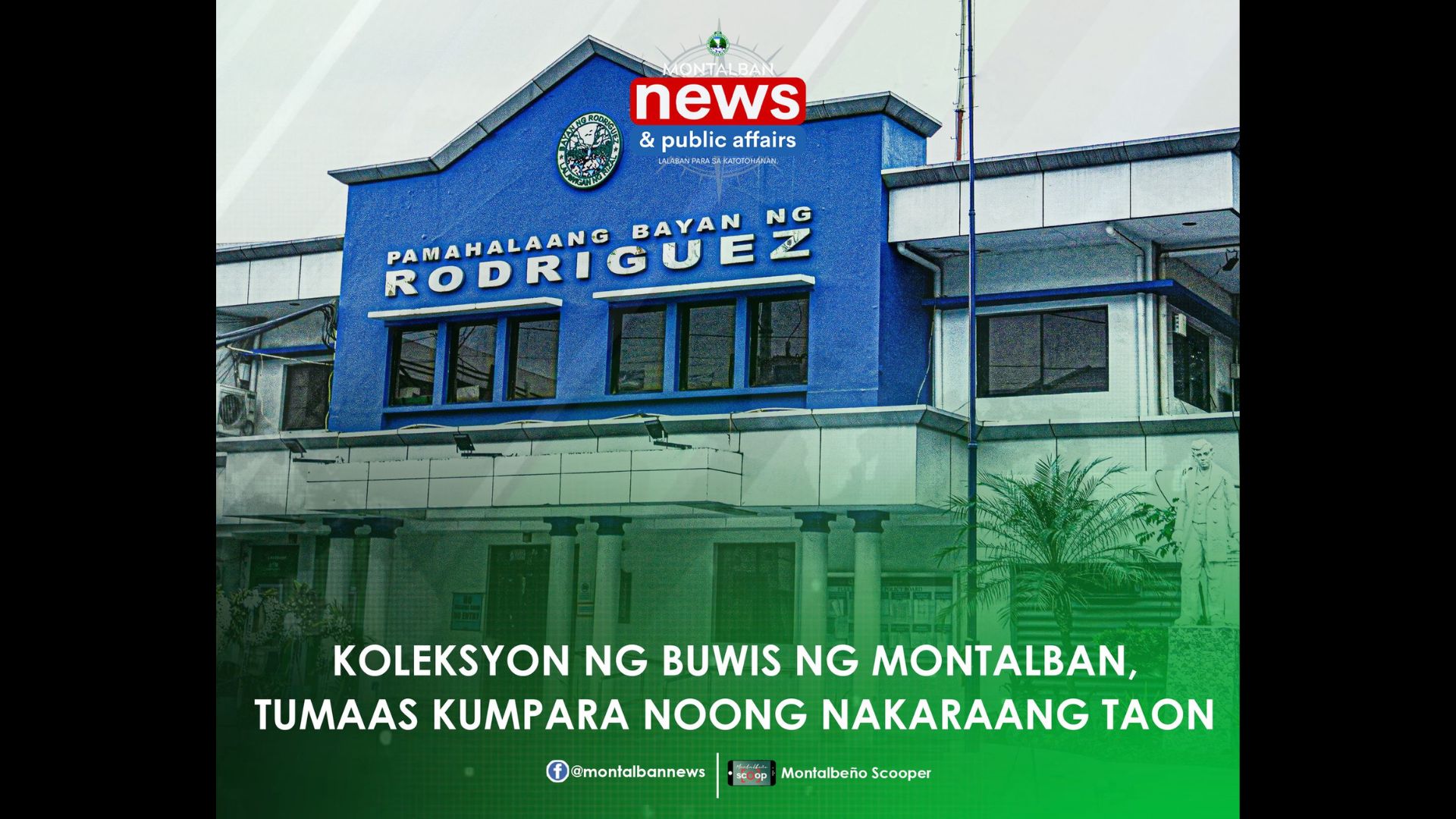 Nakulektang buwis sa bayan ng Montalban tumaas - News Flash