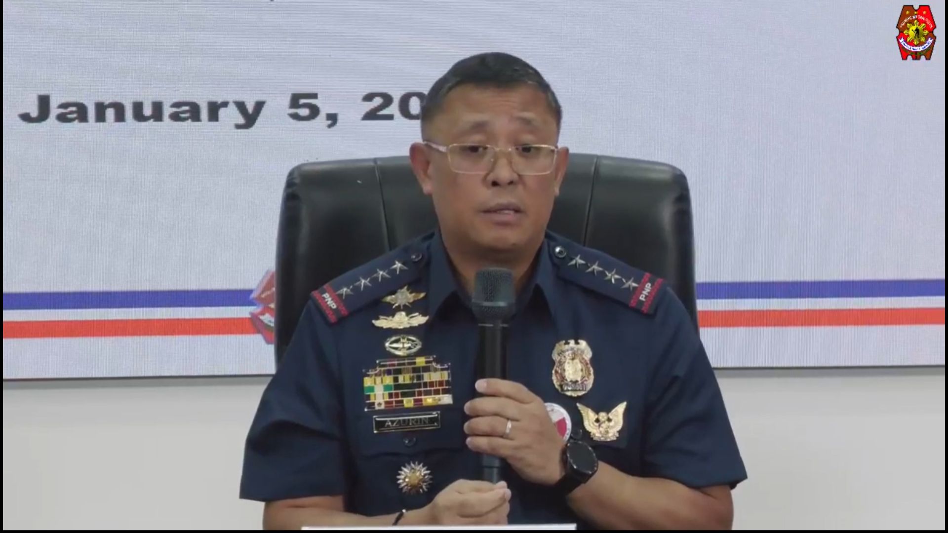 PNP chief Azurin nagsumite ng courtesy resignation