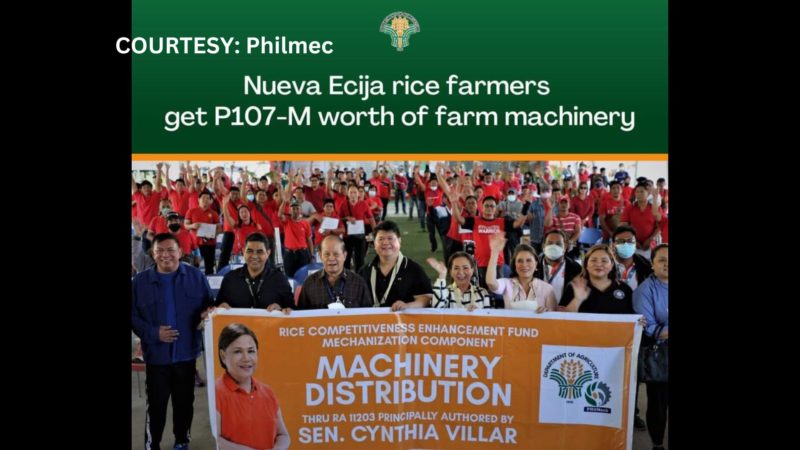 P107M halaga ng farm machinery ibigay ng PhilMech sa mga magsasaka