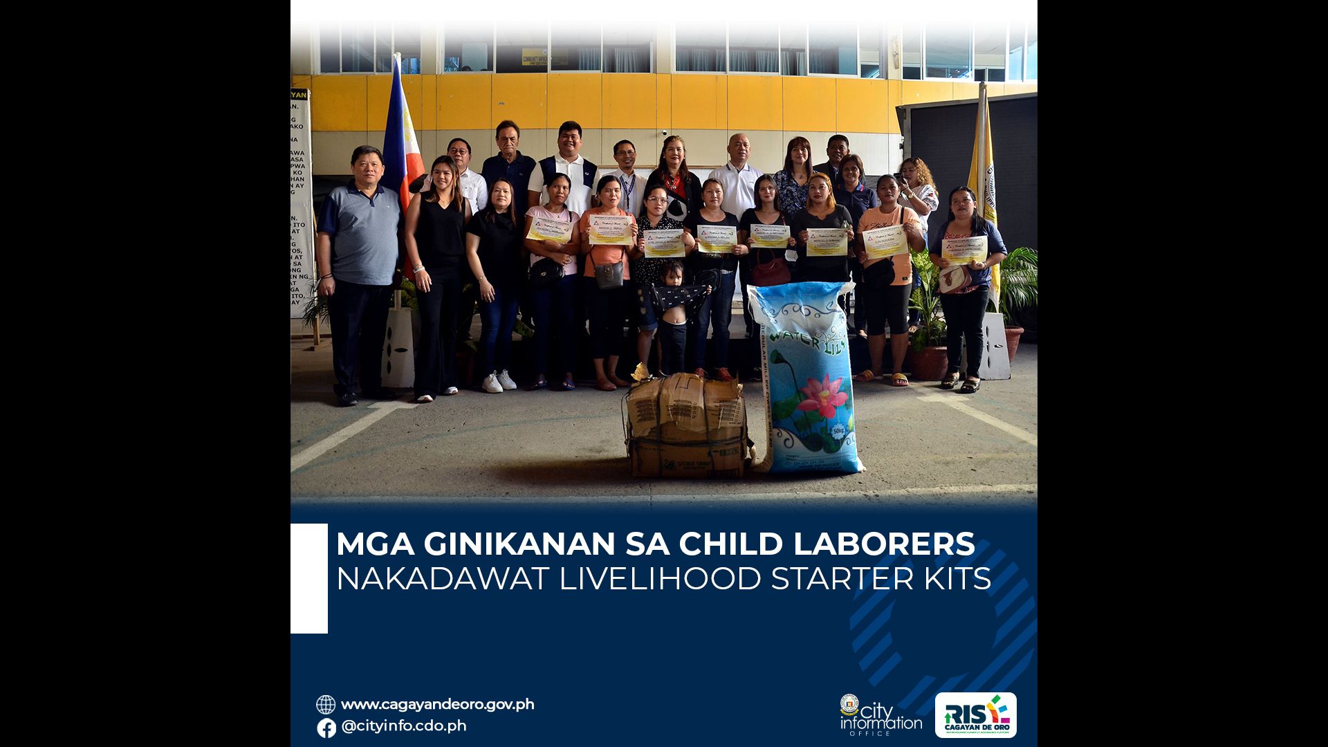 30 magulang ng child laborers sa CDO City tumanggap ng livelihood starter kits