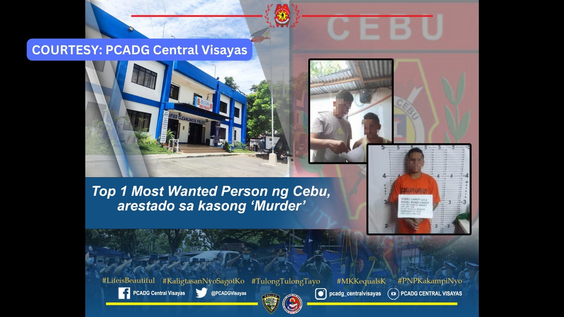 Top 1 Most Wanted Person ng Cebu, arestado sa kasong murder