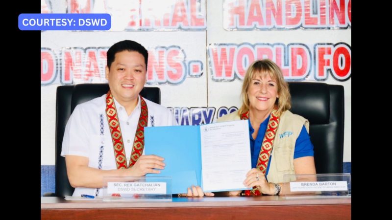 UN-WFP nagdonate ng handling material equipment sa DSWD