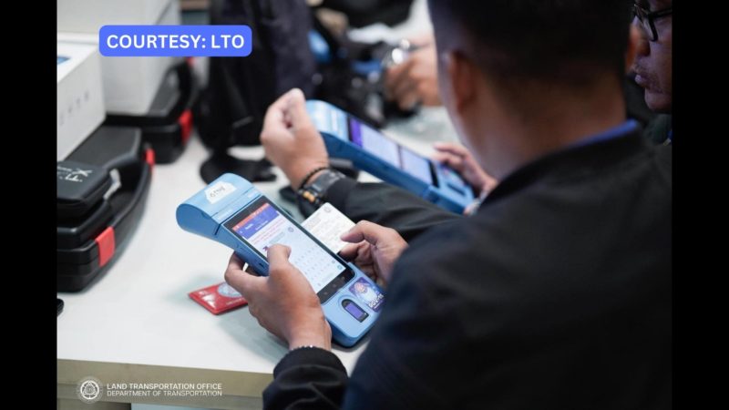 Paggamit ng Handheld Mobile Device sa panghuhuli sa mga lumalabag sa batas-trapiko ipatutupad na ng LTO simula ngayong araw