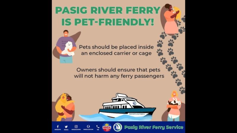 Furbabies welcome sa Pasig River Ferry Service