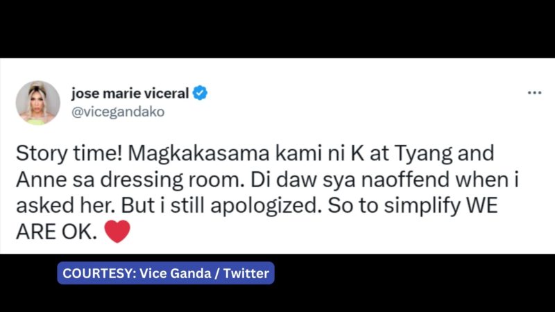 Vice Ganda nag-sorry na kay Karylle kasunod ng viral video na umani ng batikos