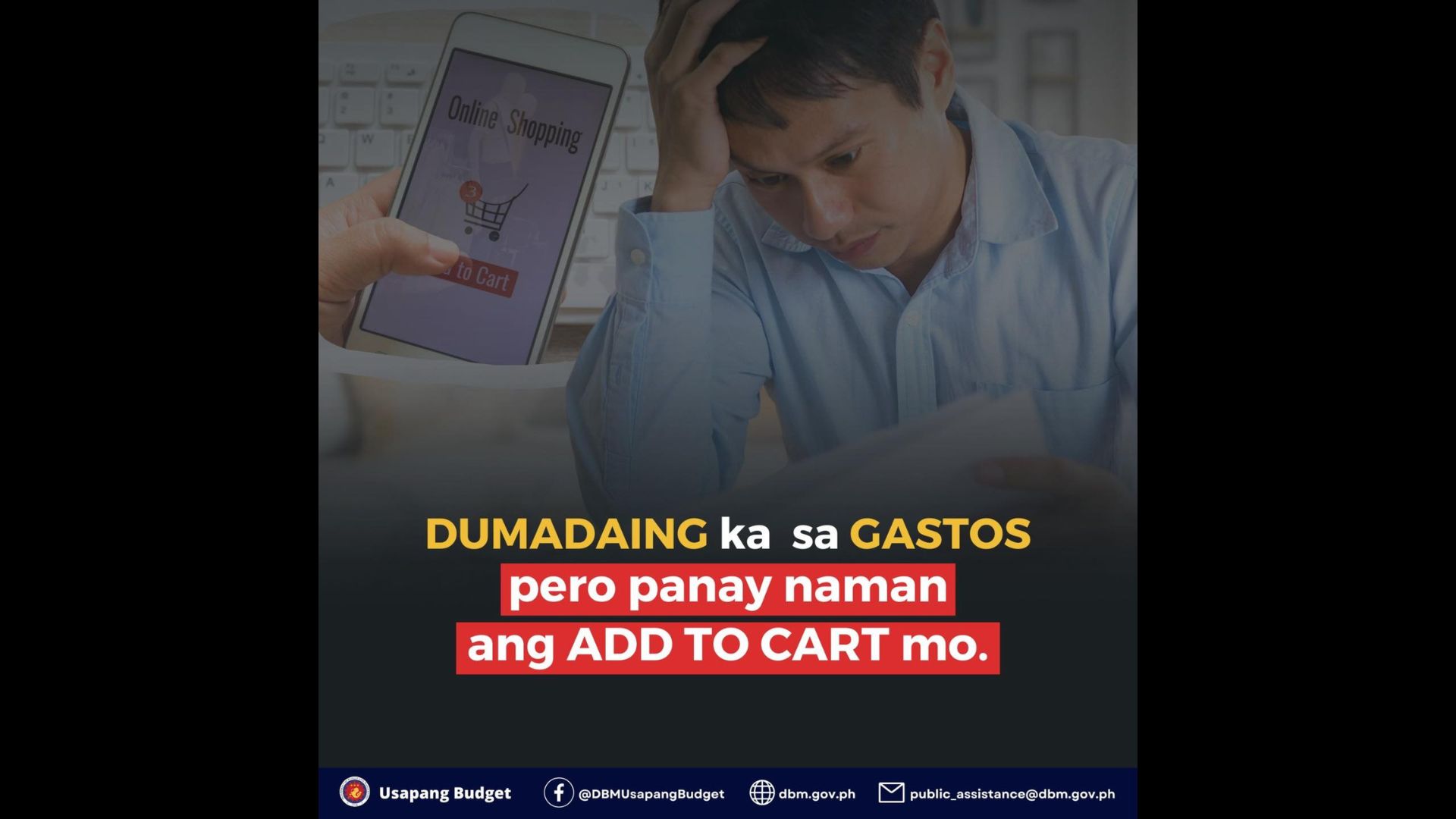 Dumadaing sa gastos pero panay naman ang “Add to Cart”