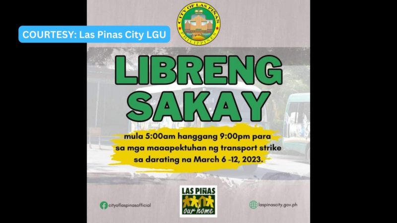 Las Piñas LGU may handog na libreng sakay