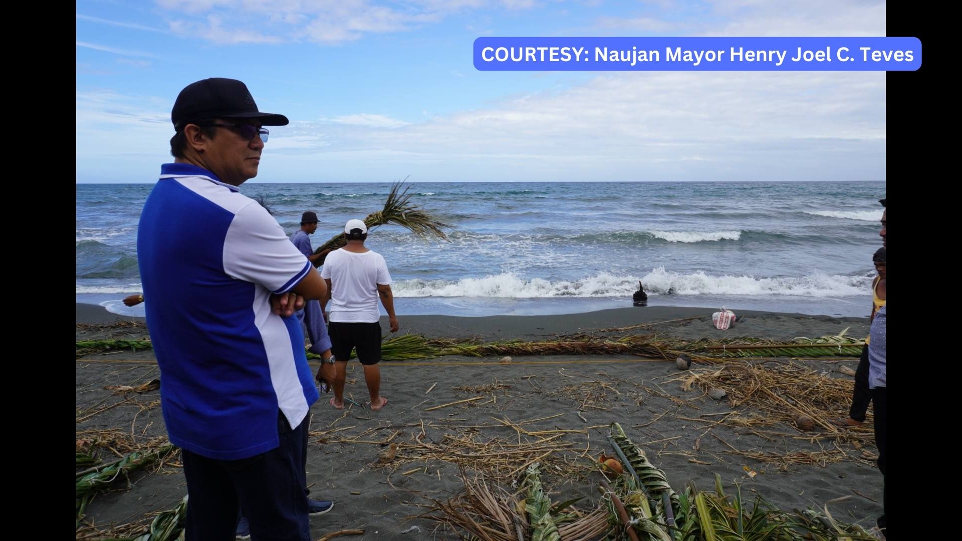 Baybayin sa isa pang barangay sa Naujan, Oriental Mindoro nakitaan ng oil spill