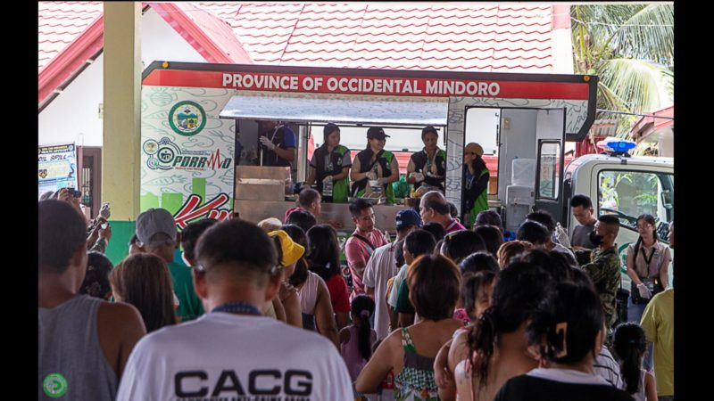 Provincial Govt. ng Occidental Mindoro nagtalaga ng Mobile Kusina sa Pola, Oriental Mindoro