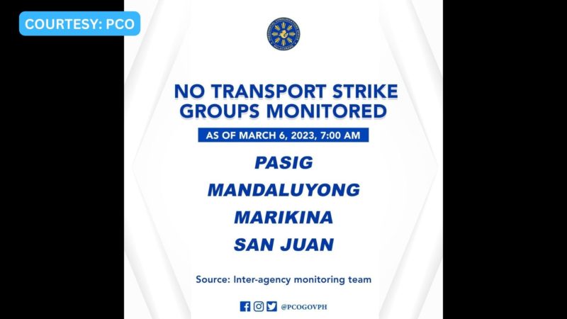 Operasyon ng mga pampasaherong jeep sa ilang lungsod sa NCR, normal ayon sa Malakanyang