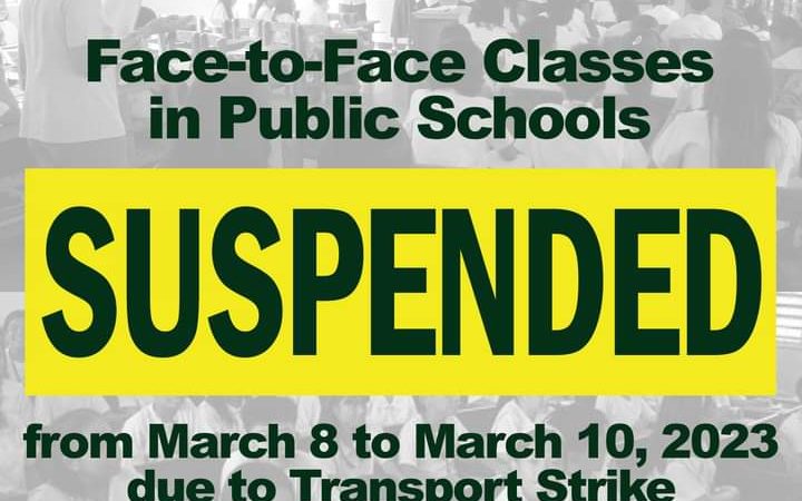 Face-to-face classes ng public schools sa Las Piñas City suspendido pa rin hanggang Mar. 10