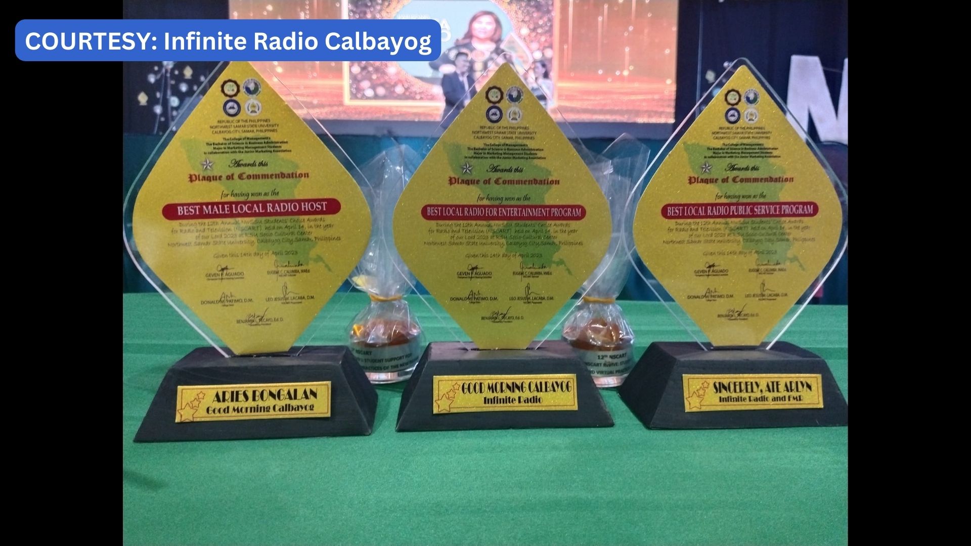 Infinite Radio Calbayog humakot ng parangal sa 12th Annual NWSSU Students’ Choice Awards