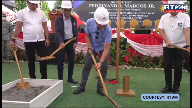 Ceremonial groundbreaking sa anim na “Pambansang Pabahay ng Pangulo” projects sa Bulacan sabay-sabay na isinagawa