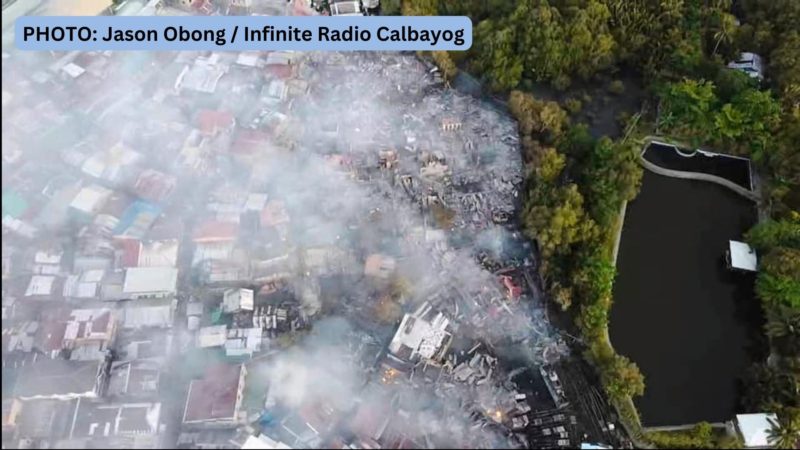 Mga kabahayan tinupok ng apoy sa Brgy. Carmen, Calbayog City