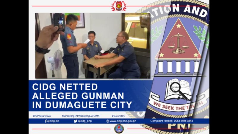 Pulis na nagsisilbi umanong “gunman” ng mga Teves sa Dumaguete City arestado