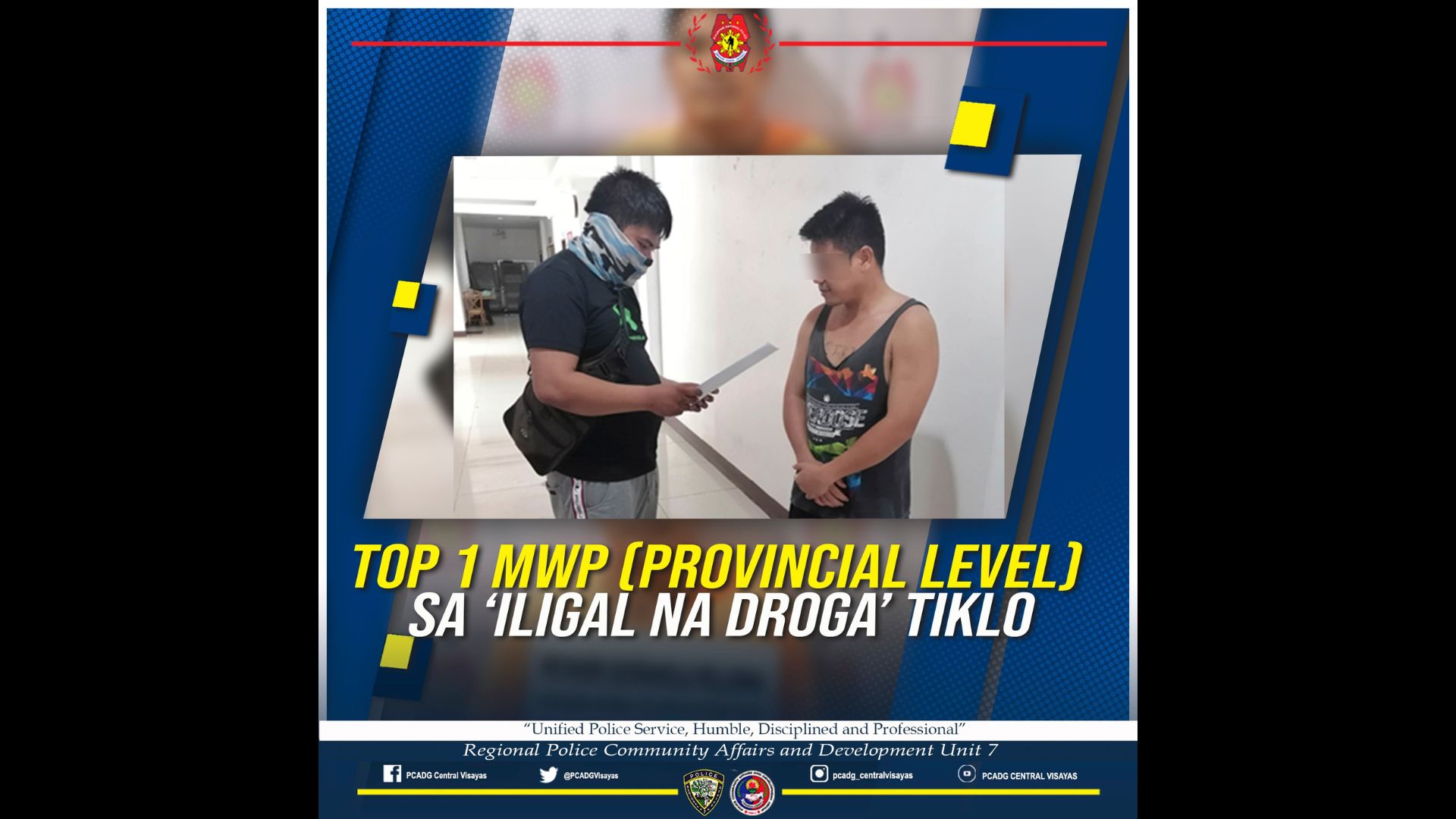 Top 1 Most Wanted Person sa Cebu arestado ng pulisya