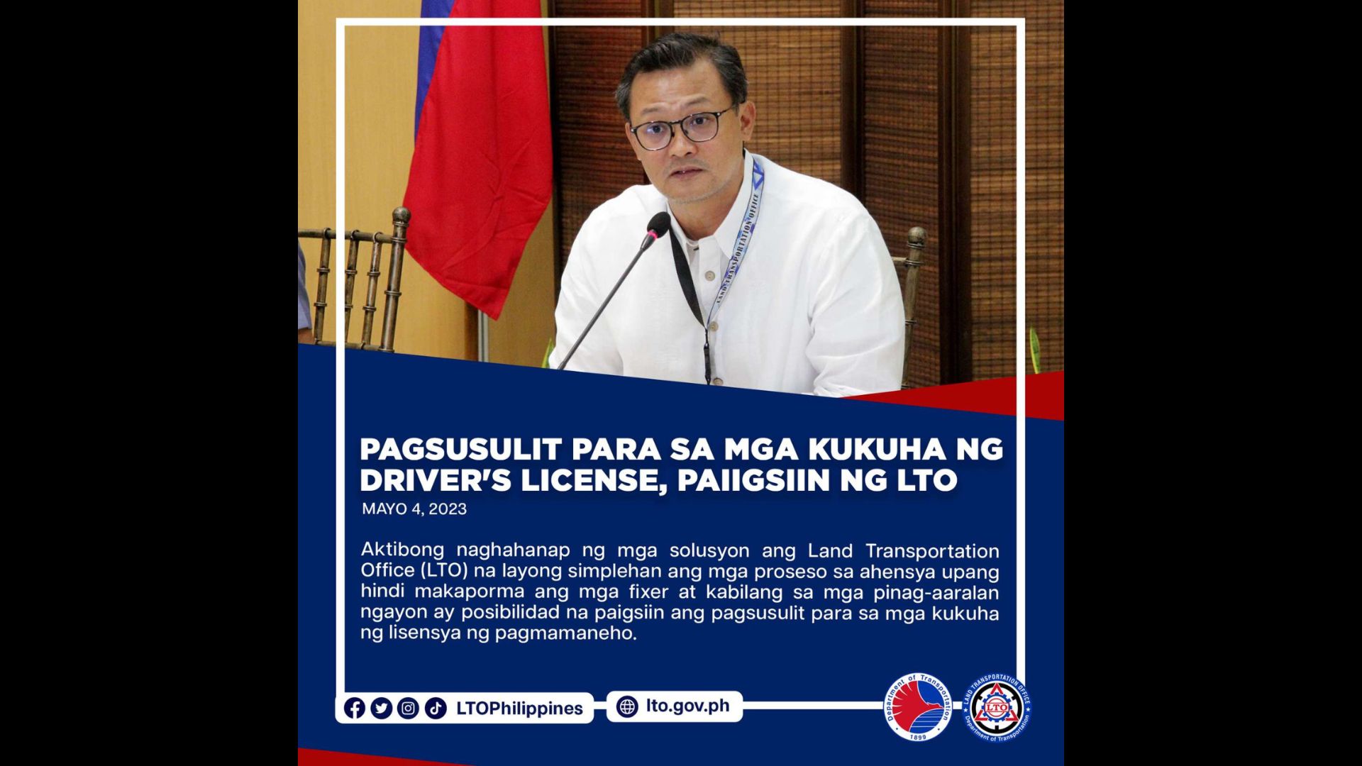 Pagsusulit para sa mga kukuha ng driver’s license paiiksiin ng LTO