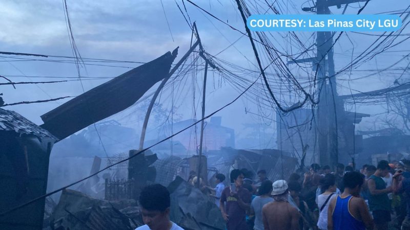 1,730 na katao apektado sa sunog sa Las Piñas