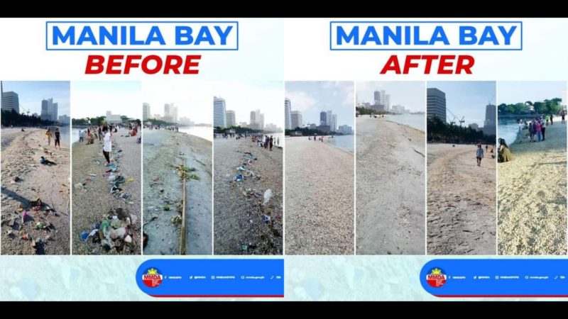 MMDA regular na nagsasagawa ng paglilinis sa Manila Bay