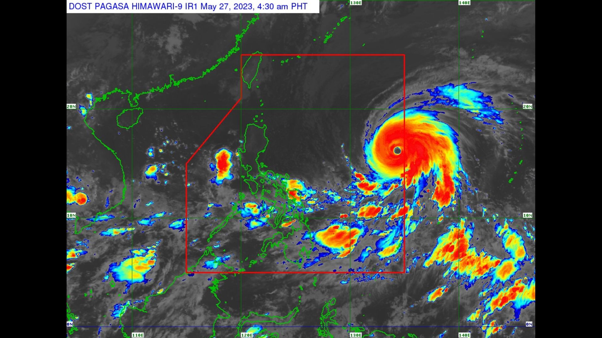 Super Typhoon Mawar nakapasok na sa bansa; pinangalanang Betty ng PAGASA