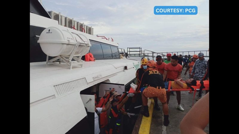 13 pasahero sugatan sa pagbangga ng fast craft sa isang cargo vessel sa Cebu