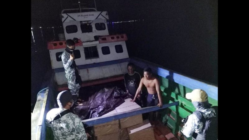 P660K na halaga ng smuggled na sigarilyo galing Indonesia nakumpiska sa Sarangani