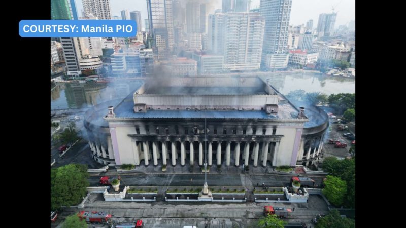 Sunog sa Manila Central Post Office inabot ng mahigit 30-oras bago naideklarang fire out