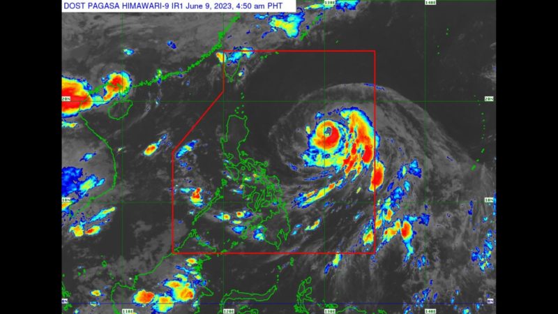 Typhoon Chedeng napanatili ang lakas; lalabas ng bansa sa Lunes