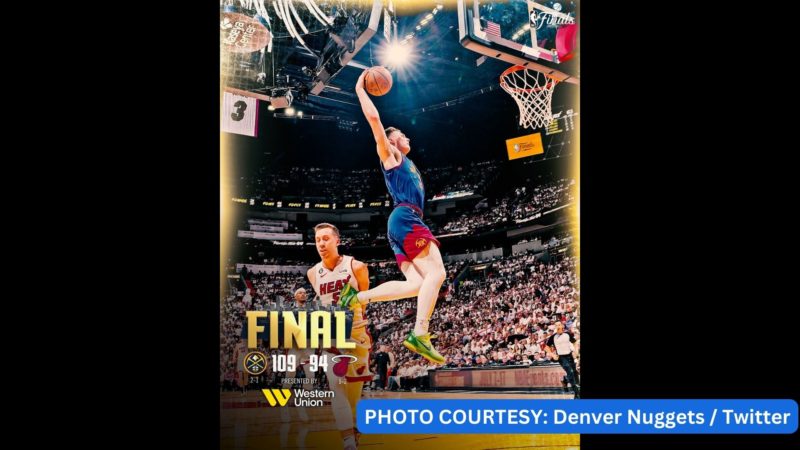 Denver Nuggets wagi sa Game 3 ng NBA finals; Nikola Jokic gumawa ng rekord sa kasaysayan ng NBA Finals