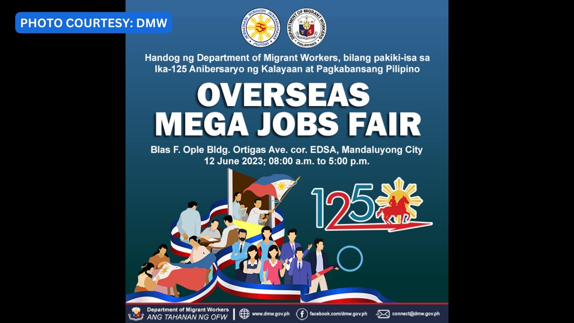 Overseas Mega Jobs Fair isasagawa ng DMW sa Independence Day