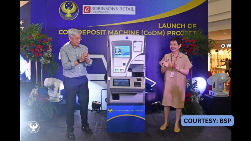 Coin Deposit Machine inilunsad ng Bangko Sentral