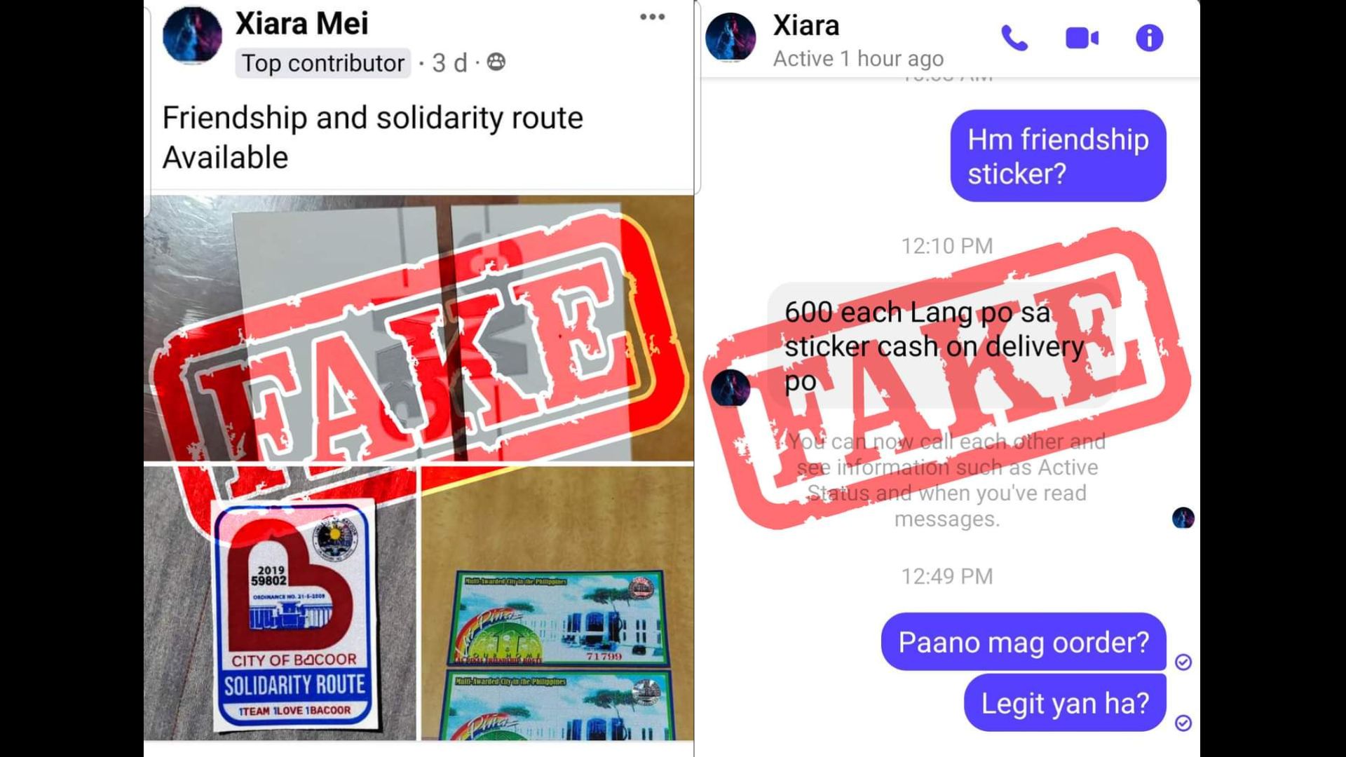 Friendship route stickers sa Las Piñas City libre ayon sa LGU