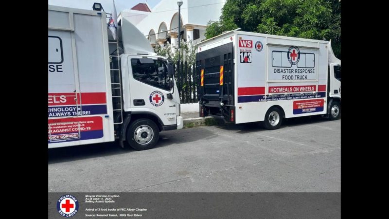 Humanitarian Caravan ng Philippine Red Cross dumating na sa Albay