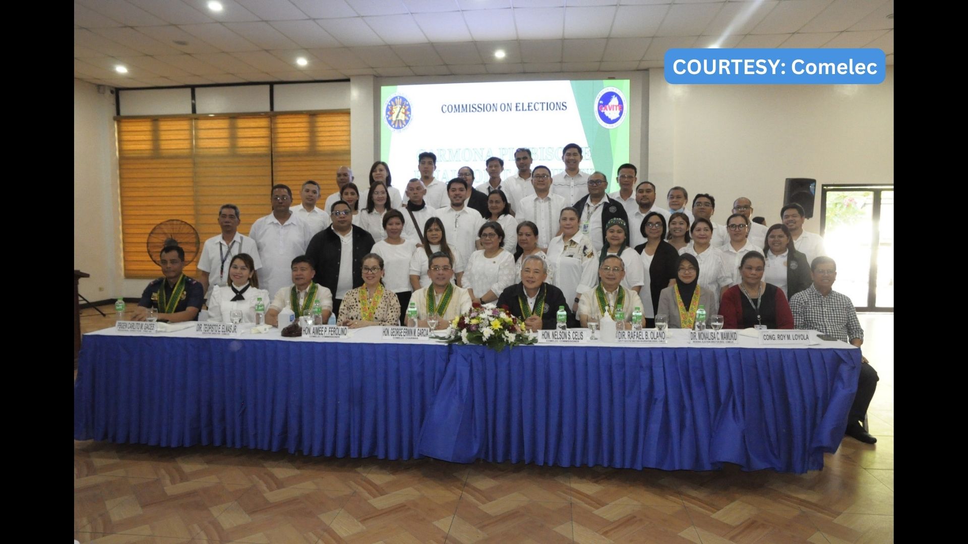 Final command conference para sa idaraos na plebisito sa Carmona, Cavite isinagawa