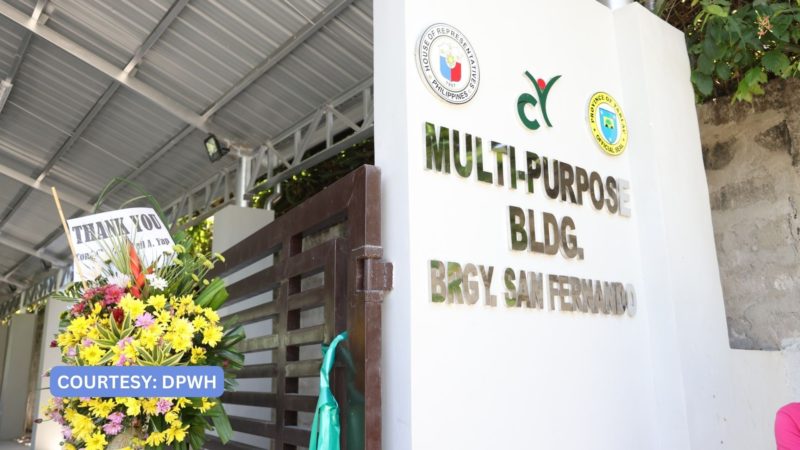 Konstruksyon ng tatlong Multi Purpose buildings natapos na ng DPWH sa Tarlac