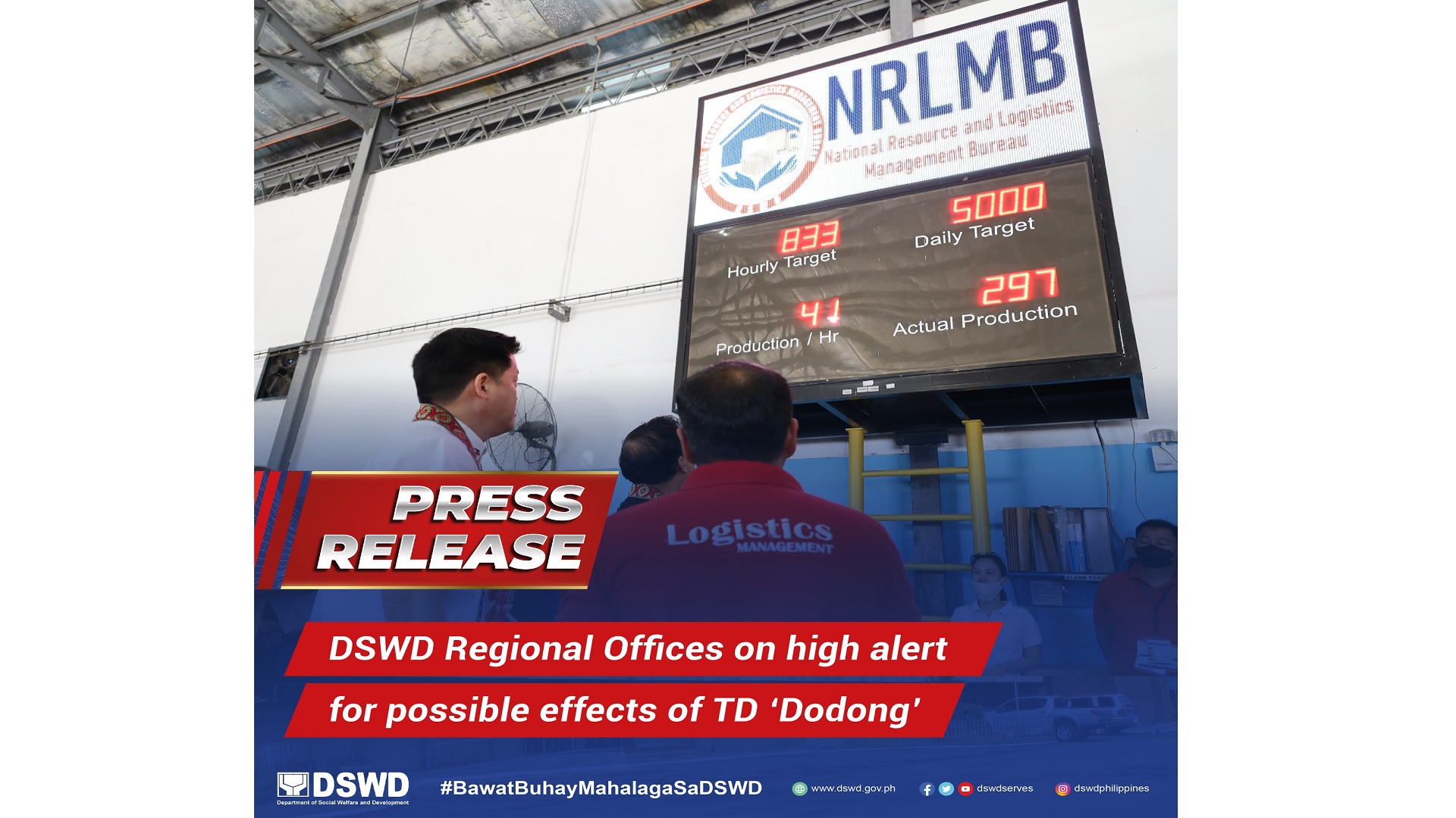 High Alert itinaas sa ilang regional office ng DSWD