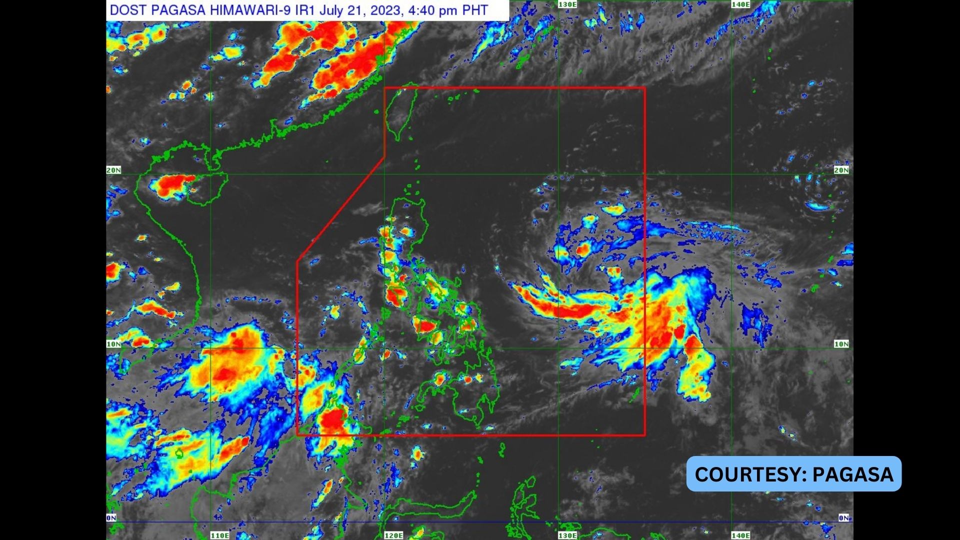 Bagyong Egay napanatili ang lakas; Tropical Cyclone Wind Signal posibleng itaas sa ilang bahagi ng Bicol Region at Eastern Visayas