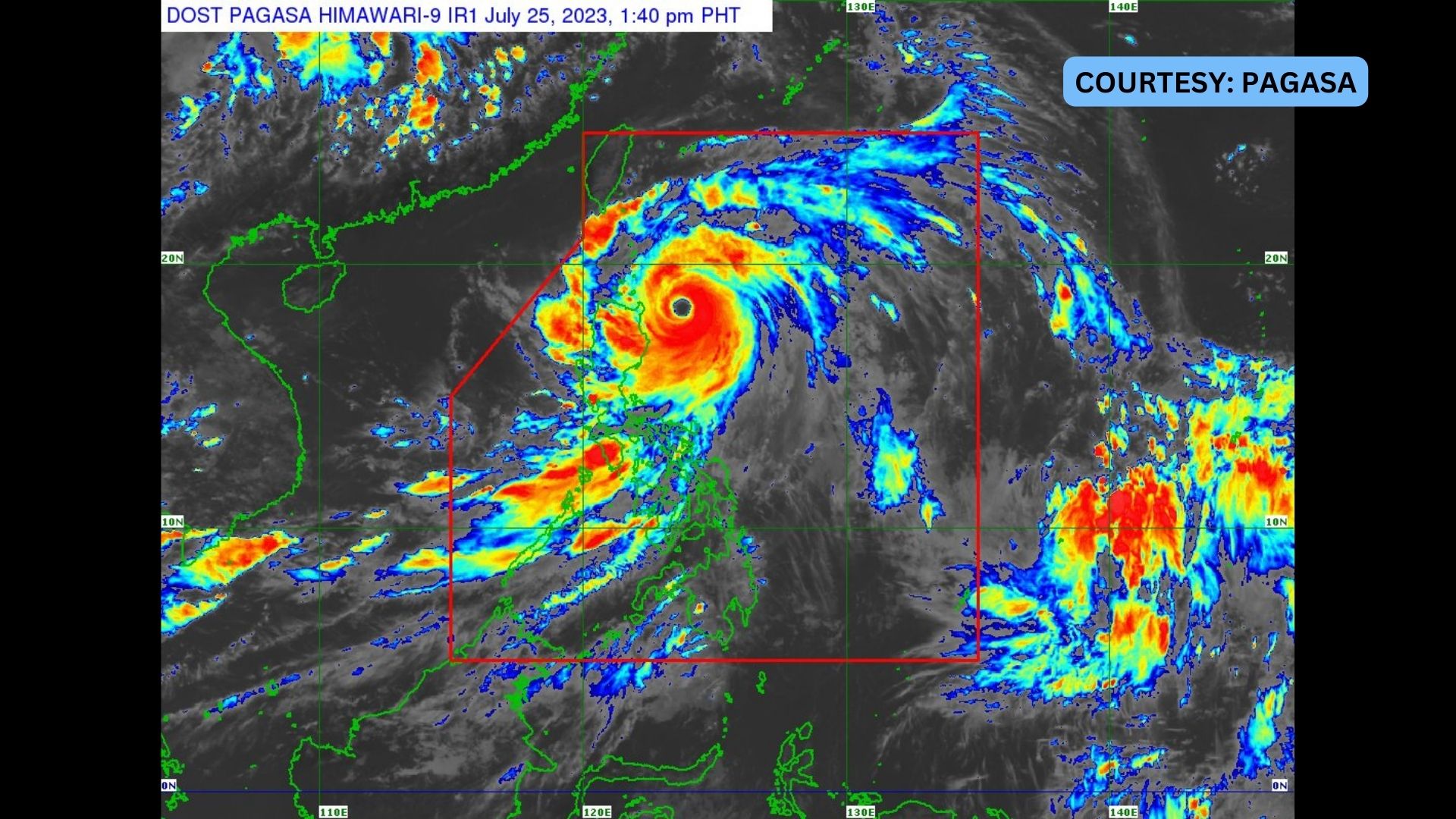 Signal No. 5 itinaas ng PAGASA sa eastern portion ng Babuyan Islands dahil sa Super Typhoon Egay