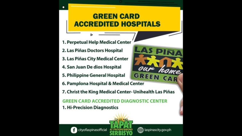 Green card program ng Las Piñas pinalakas pa
