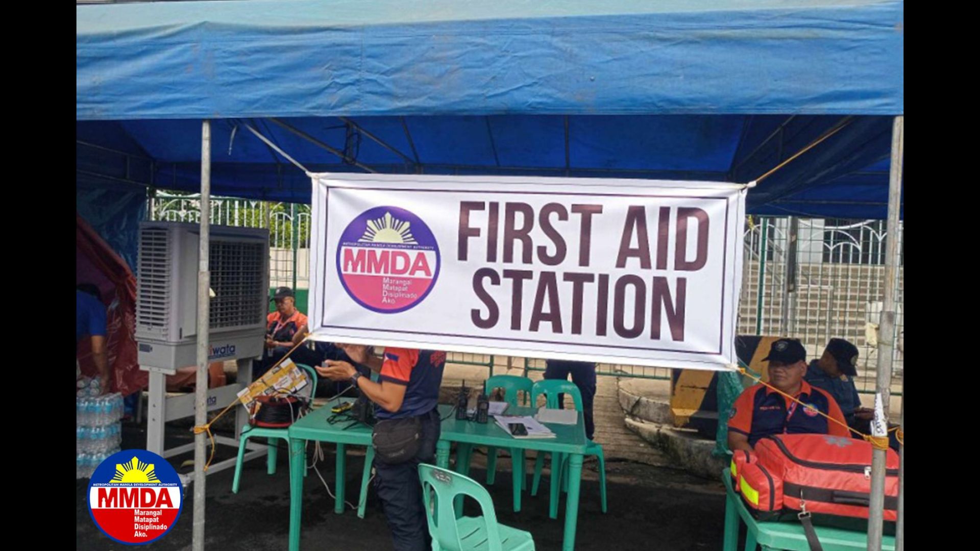 MMDA naglagay ng first-aid station sa Batasang Pambansa Complex