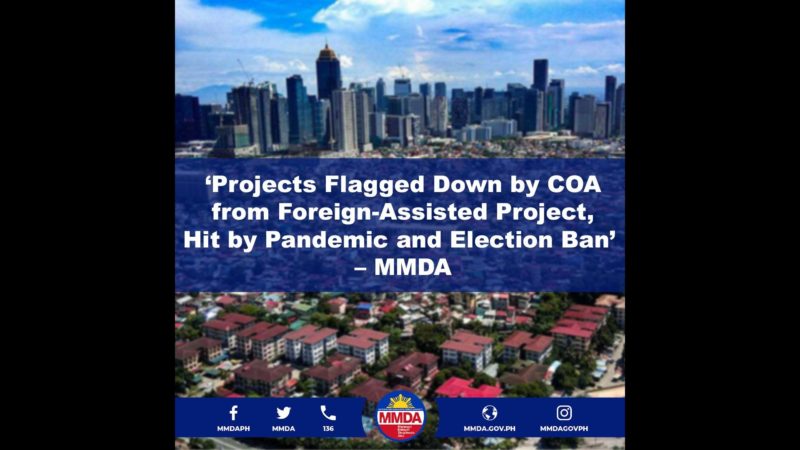 COVID-19 pandemic at election ban, dahilan ng pagkakabinbin ng flood control projects ng MMDA noong 2022