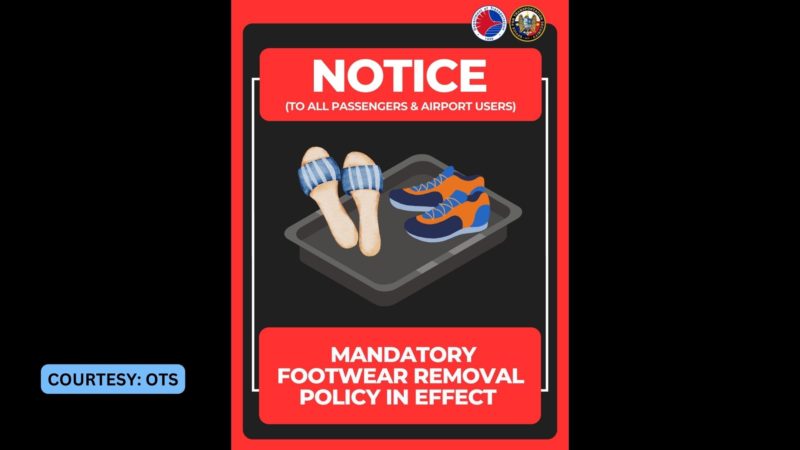 OTS hihigpitan ang pagpapatupad ng “Footwear Removal Policy” sa mga paliparan