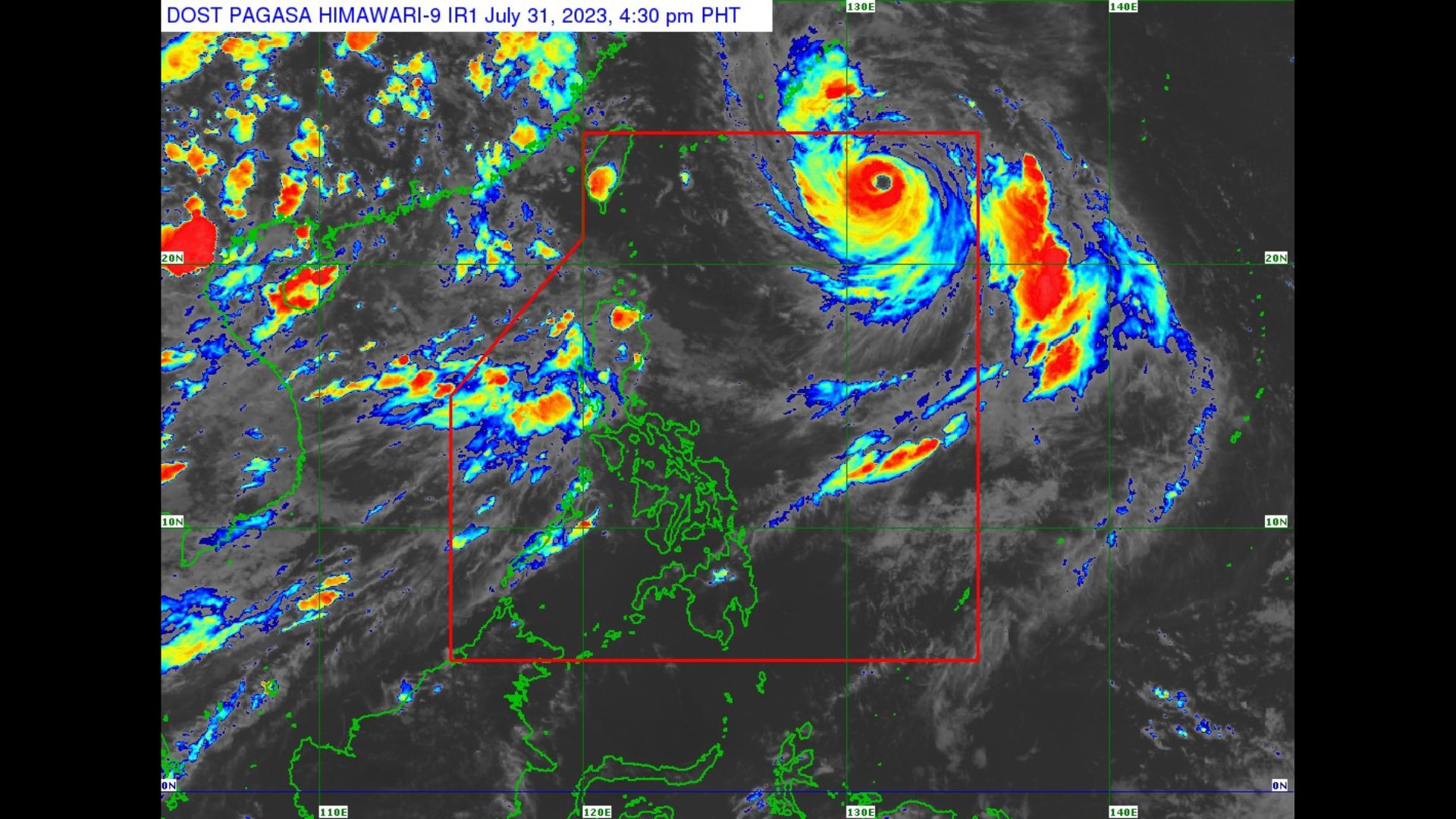 Bagyong Falcon lumakas pa; habang nasa Philippine Sea