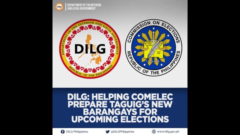 DILG, Comelec pinag-uusapan na ang eleksyon para sa mga bagong barangay na nasakop ng Taguig City