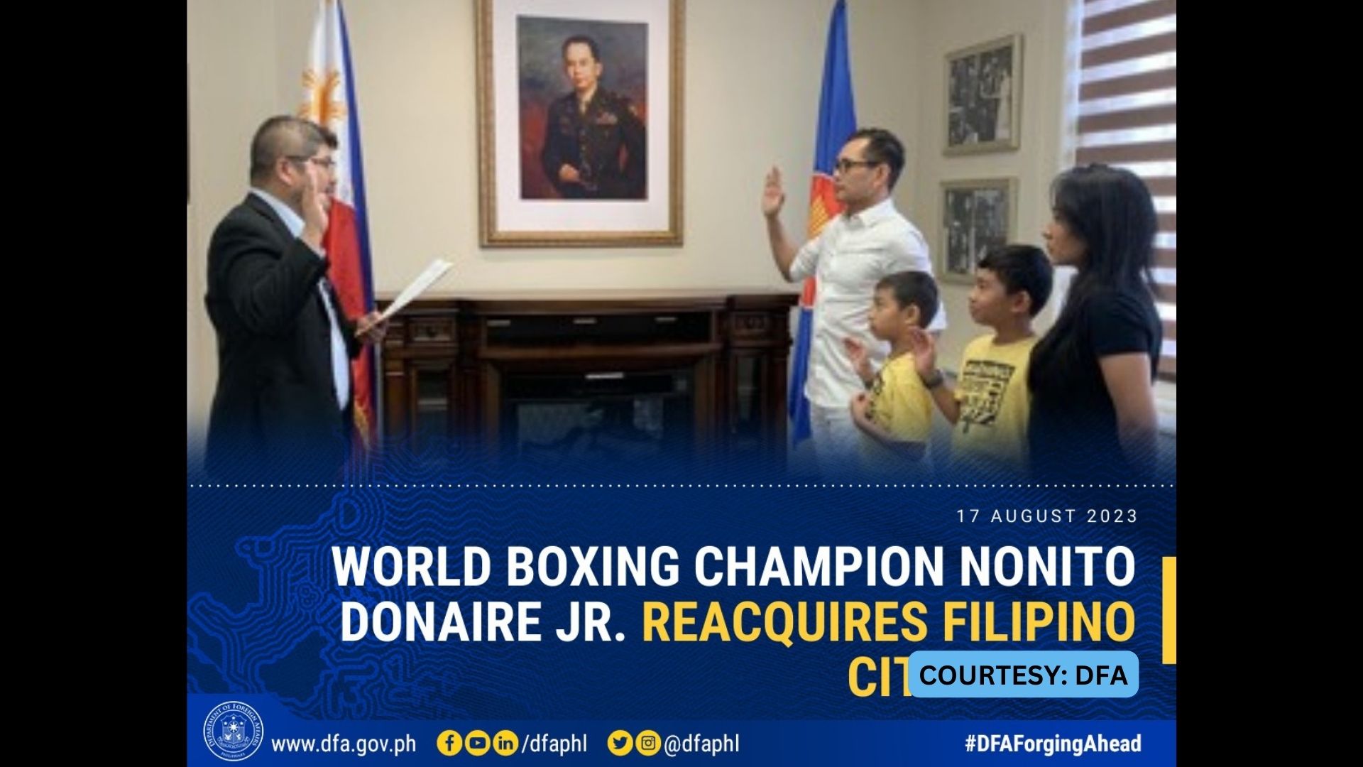 Nonito Donaire muling nakuha ang kaniyang Filipino Citizenship