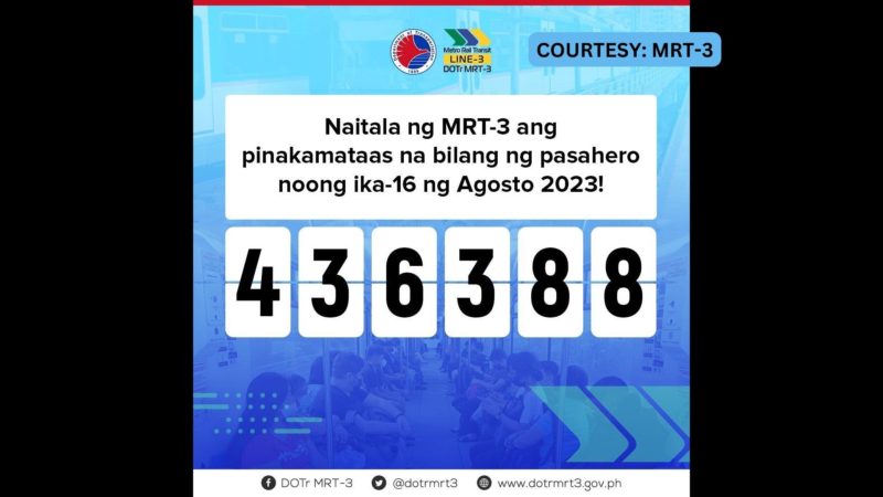 Tren ng MRT-3 sapat ang bilang para sa dumaraming pasahero