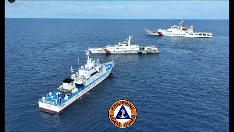 Chinese Vessels muling tinangkang harangin ang rotation and resupply mission ng AFP sa Ayungin Shoal